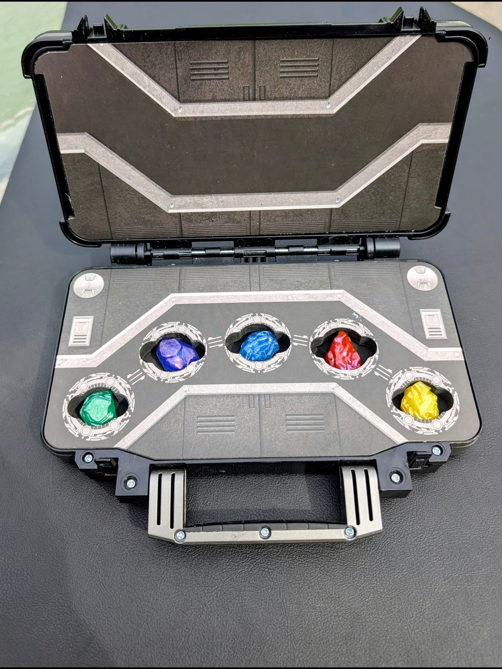 Disney Guardians Of The Galaxy Cosmic Rewind Case With All Infinity Stones